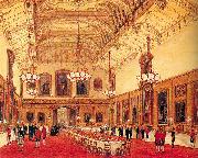 Nash, Joseph The Waterloo Chamber, Windsor Castle oil painting on canvas